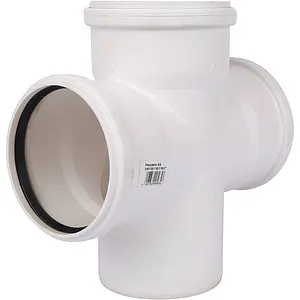 Крестовина одноплоскостная внутренняя бесшумная D=110x110x110мм Угол 87° Rehau Raupiano Plus 11215541001 Крестовина одноплоскостная внутренняя бесшумная D=110x110x110мм Угол 87° Rehau Raupiano Plus 11215541001, 1