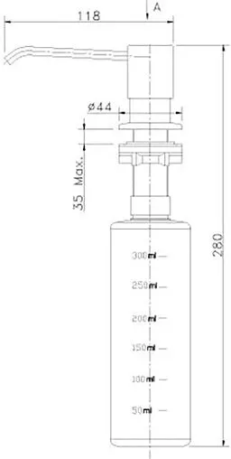 Дозатор для жидкого мыла Lemark Expert хром LM8201S