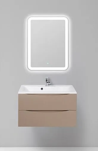 Тумба-умывальник подвесная BelBagno MARINO 80 Capucino Lucido MARINO-800-2C-SO-CL-P+