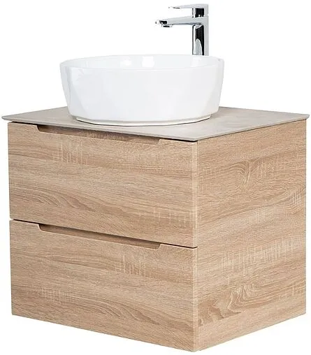 Тумба-умывальник подвесная BelBagno ETNA 60 Rovere Bianco ETNA-600-2C-SO-WO-P