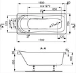 Ванна акриловая Vagnerplast Penelope 170x70 VPBA177PEN2E-04