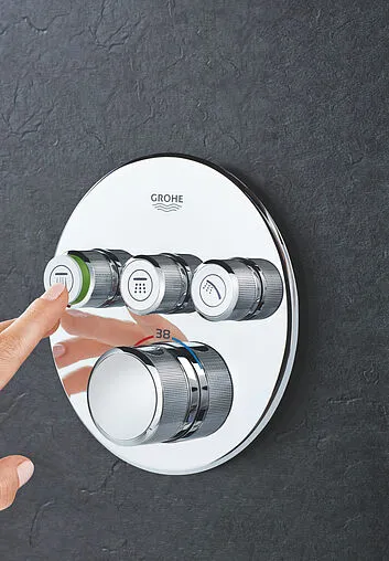 Термостат для 3 потребителей Grohe Grohtherm SmartControl хром 29121000