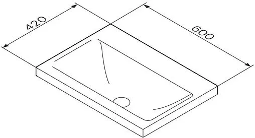 Раковина Am.Pm Gem 60 чёрный матовый M90WCC0602BM