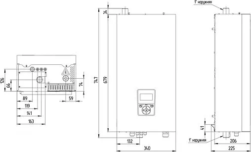 Котел электрический одноконтурный 24кВт Zota SOLID-X 24 SS3468421024