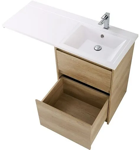 Тумба-умывальник напольная BelBagno KRAFT-LVD 58 Rovere Nebrasca Nature KRAFT-LVD-580/1200-2C-PIA-RNN+