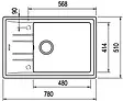 Мойка кухонная Teka Stone 60 S-TG 1B 1D топаз 115330032