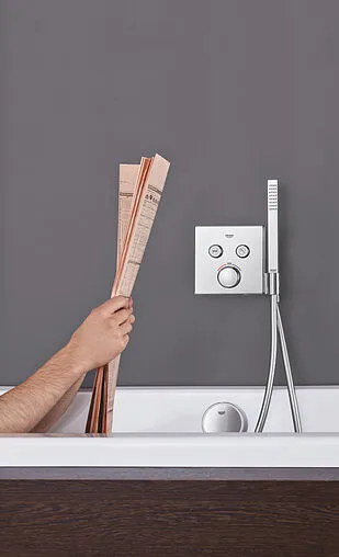 Термостат для 2 потребителей Grohe Grohtherm SmartControl хром 29125000