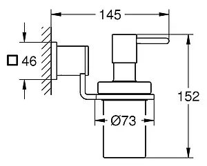 Дозатор для жидкого мыла Grohe Allure хром 40363000 Дозатор для жидкого мыла Grohe Allure хром 40363000, 3
