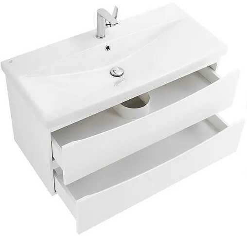 Тумба-умывальник подвесная BelBagno MARINO-CER 80 Bianco Lucido MARINO-CER-800-2C-SO-BL-P+BB-0322-80-LVB