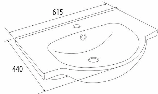 Раковина Milardo Wash Basin 60 белый 0016000M28