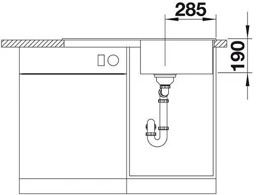 Мойка кухонная Blanco Zia 5 S 86 антрацит 520511