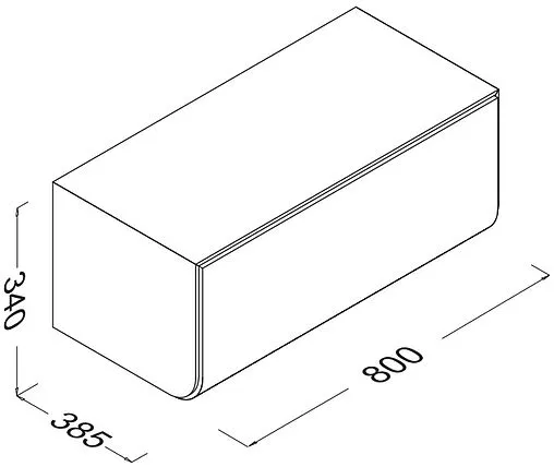 Комод ISVEA Marino 80 тик 23SQ1003080I