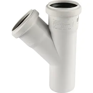 Тройник внутренний бесшумный D=50x50мм Угол 45° Rehau Raupiano Plus 11212341001 Тройник внутренний бесшумный D=50x50мм Угол 45° Rehau Raupiano Plus 11212341001, 4