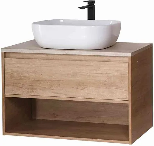 Тумба-умывальник подвесная BelBagno KRAFT 100 Rovere Nebrasca Nature KRAFT-1000-1C-SO-RNN+