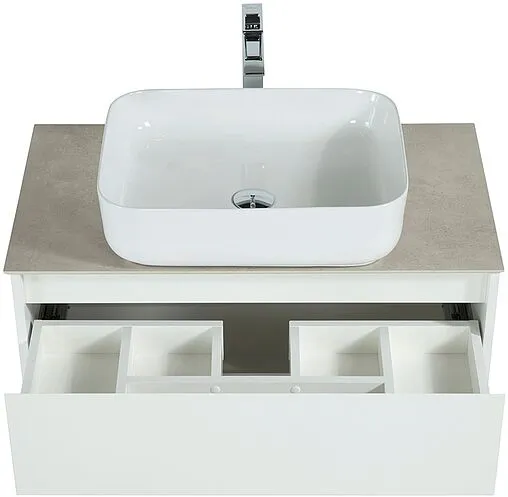 Тумба-умывальник подвесная BelBagno KRAFT 100 Bianco Opaco KRAFT-1000-2C-SO-BO+