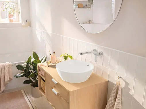 Смеситель для раковины из стены Hansgrohe Rebris S хром 72528000