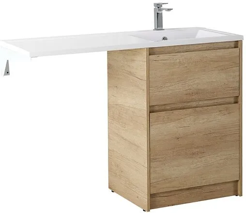 Тумба-умывальник напольная BelBagno KRAFT-LVD 58 Rovere Nebrasca Nature KRAFT-LVD-580/1200-2C-PIA-RNN+