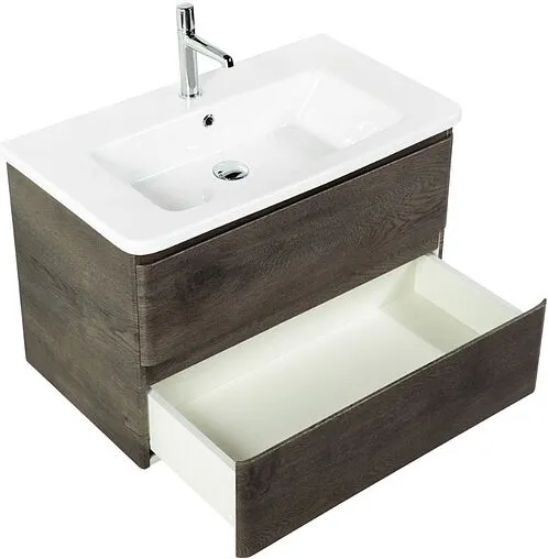 Тумба-умывальник подвесная BelBagno ALBANO-CER 105 Robere Nature Grigio ALBANO-CER-1050-2C-SO-RNG+12105-KL