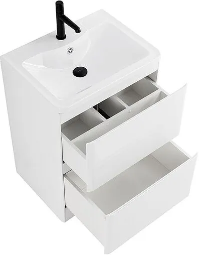 Тумба-умывальник подвесная BelBagno ALBANO 70 Bianco Lucido ALBANO-700-2C-PIA-BL+BB700/455-LV-MR-ALR