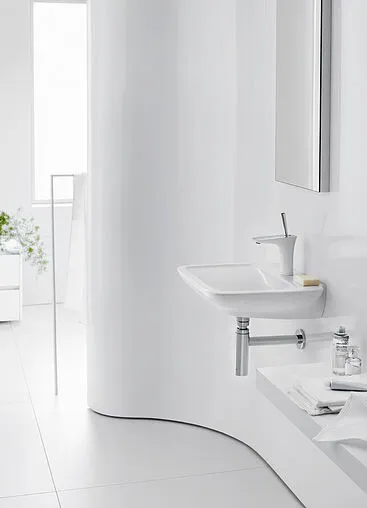 Смеситель для раковины Hansgrohe PuraVida 100 белый/хром 15075400