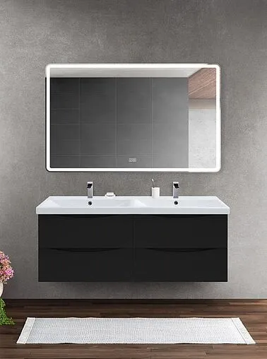 Тумба-умывальник подвесная BelBagno MARINO-CER 120 Nero Lucido MARINO-CER-1200-4C-SO-2-NL-P+BB-0325-120-2-LVB