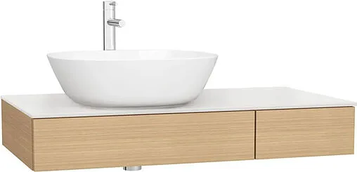 Тумба-умывальник подвесная VitrA Origin 90 L дуб 65675+