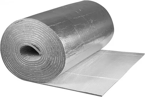 Теплоизоляция рулонная фольгированная 1000x25мм x 4м серая K-FLEX PE METAL 801252101PEGMET