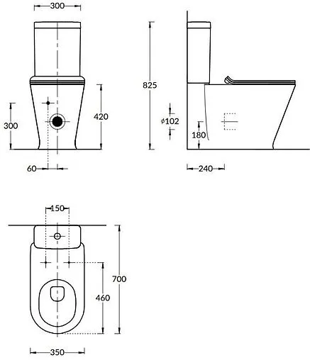 Чаша унитаза Kerama Marazzi Plaza белый PLMR.wc.01