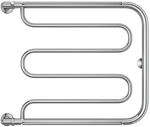 Полотенцесушитель водяной Terminus Фокстрот 1" БШ 600х700 полированная сталь 4620768881473 Полотенцесушитель водяной Terminus Фокстрот 1" БШ 600х700 полированная сталь 4620768881473, 3