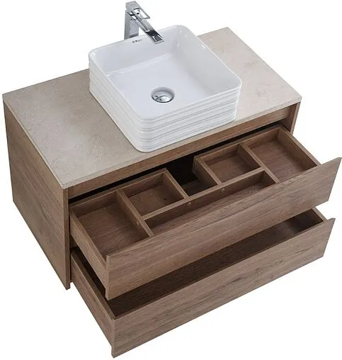 Тумба-умывальник подвесная BelBagno KRAFT 80 Rovere Tabacco KRAFT-800-2C-SO-RT+