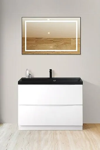 Тумба-умывальник напольная BelBagno MARINO 80 Bianco Lucido MARINO-800-2C-PIA-BL-P+