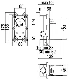 Смеситель для ванны скрытого монтажа Nobili Acquaviva хром VV103100CR Смеситель для ванны скрытого монтажа Nobili Acquaviva хром VV103100CR, 5