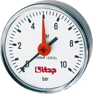 Манометр аксиальный Itap 63мм 10 бар ¼" 483B014 Манометр аксиальный Itap 63мм 10 бар ¼" 483B014, 3