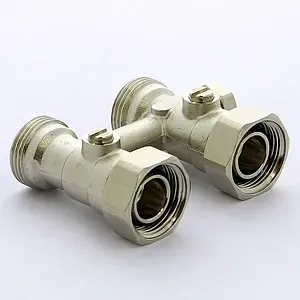 Узел нижнего подключения радиатора с байпасом прямой ¾"ек x ¾"ек Tiemme 3390007 Узел нижнего подключения радиатора с байпасом прямой ¾"ек x ¾"ек Tiemme 3390007, 5