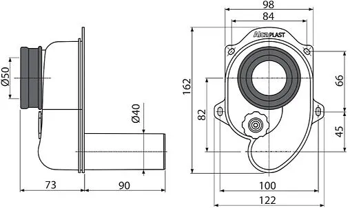 Сифон для писсуара AlcaPlast AG210901240