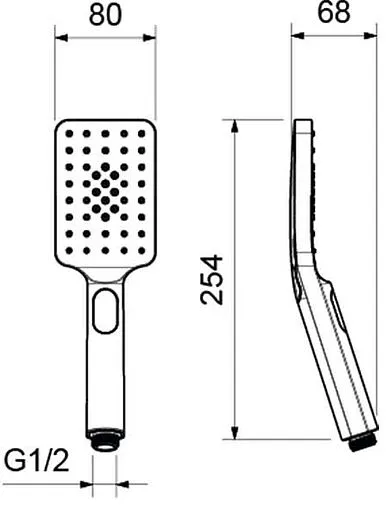 Лейка ручного душа Aquatek Лира хром AQ2005CR