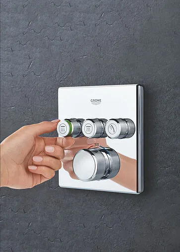 Термостат для 3 потребителей Grohe Grohtherm SmartControl хром 29126000