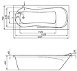 Ванна акриловая Santek Каледония 170x75 1WH302391