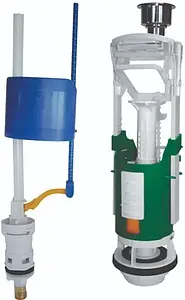 Комплект арматуры для бачка двухрежимный ½" латунь нижний OLI ATLAS V3 + Uni Bottom 122540 Комплект арматуры для бачка двухрежимный ½" латунь нижний OLI ATLAS V3 + Uni Bottom 122540, 1