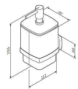 Дозатор для жидкого мыла Am.Pm Gem хром A9036900 Дозатор для жидкого мыла Am.Pm Gem хром A9036900, 2