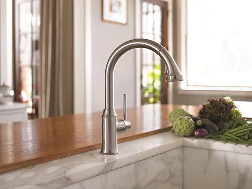 Смеситель для кухни с выдвижным изливом Hansgrohe Talis Classic 240 2jet хром 14863000