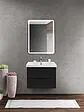 Тумба-умывальник подвесная BelBagno MARINO-CER 60 Nero Lucido MARINO-CER-600-2C-SO-NL-P+BB-0320-60-LVB