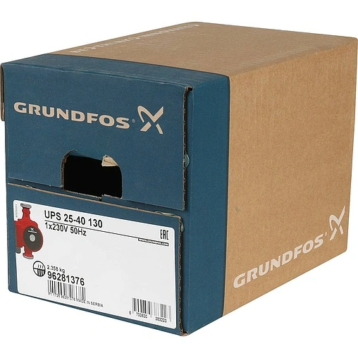 Насос циркуляционный Grundfos UPS 25-40 130 96281376