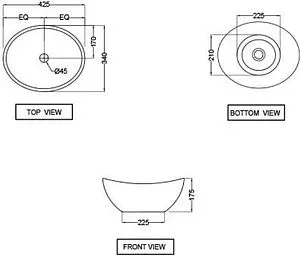 Раковина Jaquar Continental белый CNS-WHT-903 Раковина Jaquar Continental белый CNS-WHT-903, 2