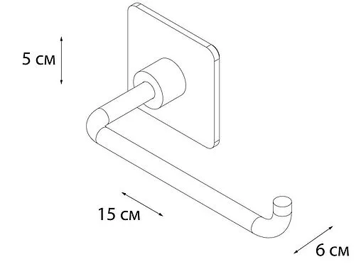 Держатель туалетной бумаги Fixsen Square хром FX-93110
