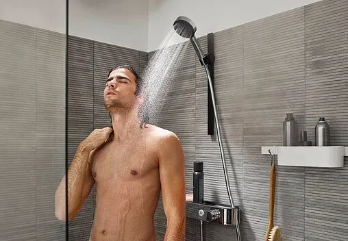 Термостат для душа Hansgrohe ShowerTablet Select 400 чёрный матовый 24360670