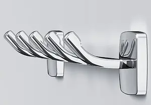 Планка с 5-ю крючками Am.Pm Gem хром A9035900 Планка с 5-ю крючками Am.Pm Gem хром A9035900, 4