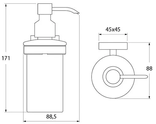 Дозатор для жидкого мыла IDDIS Edifice хром EDIMBG0i46