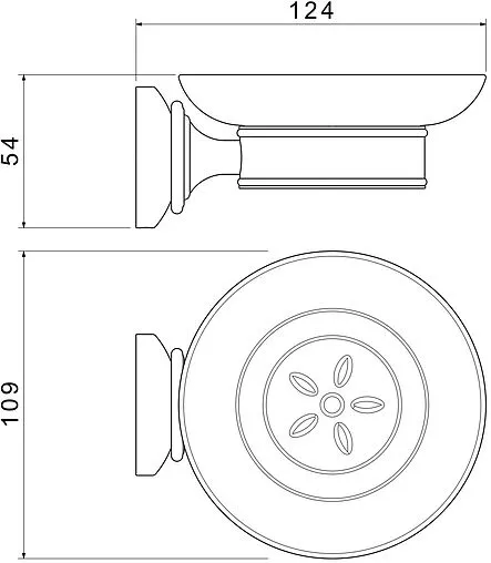 Мыльница Aquatek Классик золото AQ4503PG