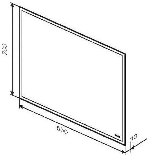 Зеркало с подсветкой Am.Pm Gem 70x65 M91AMOX0651WG